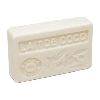 Mýdlo Mýdlo s bio arganovým olejem - Lait de coco (Kokosové mléko) 100g TML F179
