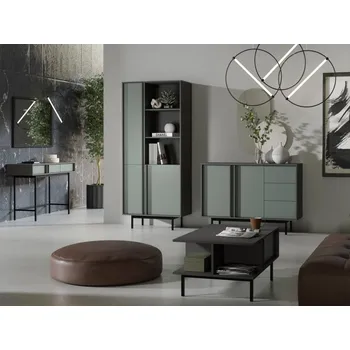 Nábytek Nábytek do obývacího pokoje Wektus IV, Barva: antracit / aloe MIRJAN 5903211426001