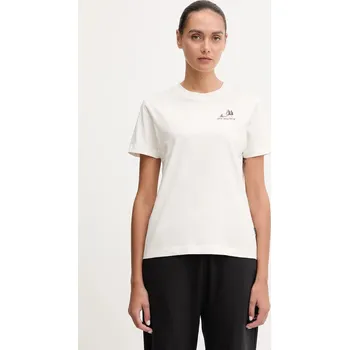 Pánské tričko Bavlněné tričko Jack Wolfskin CADENA A65080 béžová 01X, vel. S