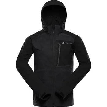 Pánská Softshellová Bunda S Úpravou Dwr ALPINE PRO HOOR Black Varianta Pa Barva: Black Varianta Pa, Velikost: S