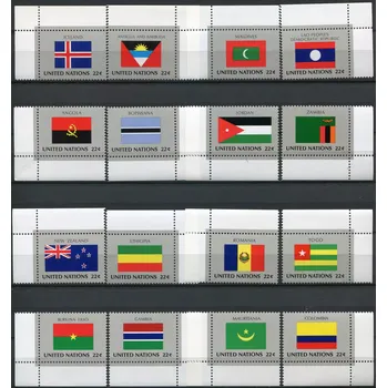 Poštovní známka (1986) MiNr. 499 - 514 ** - OSN New York - série Vlajky 1986