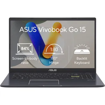 Notebook ASUS Vivobook Go 15/E510KA-EJ1323WS/N4500/15,6"/FHD/4GB/128GB/Intel int/W11S/Blue/2R