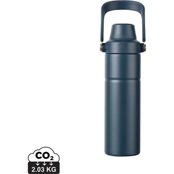 Termo lahev Baltimore trek 600 ml z RCS recykl. oceli - Námořní Modř, Firemní dárkové předměty s vlastním potiskem