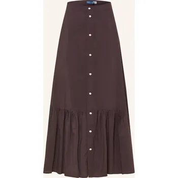 Dámská sukně Polo Ralph Lauren Dámská Sukně S Plisováním, tmavě hnědá, 38