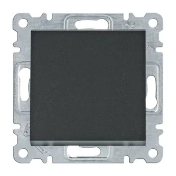 vypínač HAGER Spínač LUMINA WL0033 řazení 7 10A 250V křížový IP20 černá mat