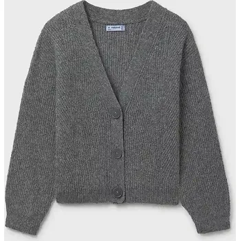 Dívčí svetr Dětský kardigan Mayoral 7317.8B.Junior.9BYA šedá 90X, vel. 128