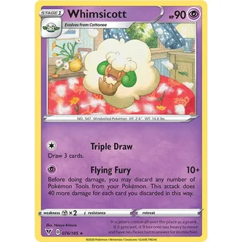 Karetní hra Whimsicott 076/185 - Vivid Voltage Typ karty: Non-Holo