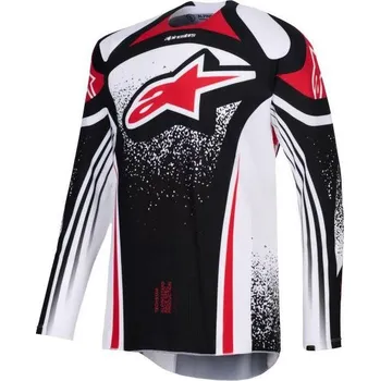 Moto dres Dres TECHSTAR NOMUR, ALPINESTARS (černá/bílá/červená) 2026 M
