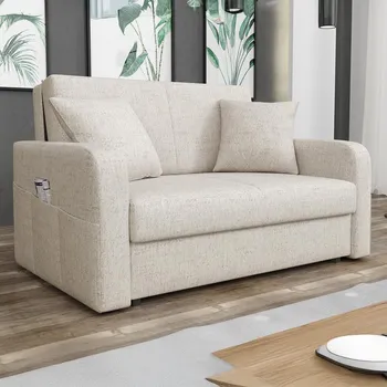 Obývací pokoj Pohovka VIVA II PUFF | 133 cm | rozkládací + úložný prostor | kapsy na bocích | VÝBĚR TKANIN