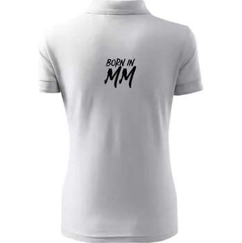 Born in - Římské číslo 2000 - Polokošile dámská Pique Polo - XS ( Bílá )