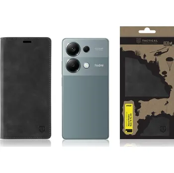 Pouzdro na mobilní telefon Flipové pouzdro Tactical Xproof pro Xiaomi Redmi Note 13 Pro 4G, black hawk
