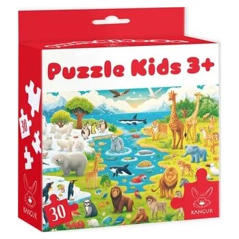 Puzzle Puzzle Kids. Dzikie Zwierzęta