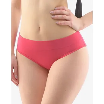 Dámské oblečení GINA dámské kalhotky francouzské, šité, bokové, jednobarevné ECO Disco Solid 14147P - třešňová 34/36, vel. 34/36, třešňová