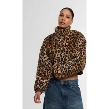 Dámská větrovka Ladies Cropped Faux Fur Leo Jacket XL