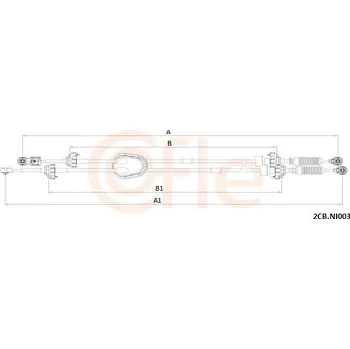 Tazne lanko, rucni prevodovka COFLE 2CB.NI003