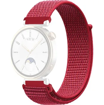 Příslušenství k chytrým hodinkám VSECHNONAMOBIL 119626 NYLON Vyměnitelný řemínek pro Huawei Watch GT 4 41mm červený