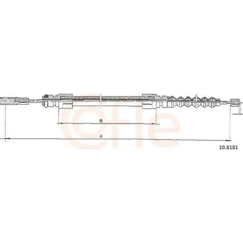 Autodíl Tažné lanko, parkovací brzda COFLE 10.8181