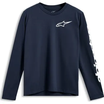 Pánské tričko ALPINESTARS triko TRACKSIDE CSF dlouhý rukáv modrá - S