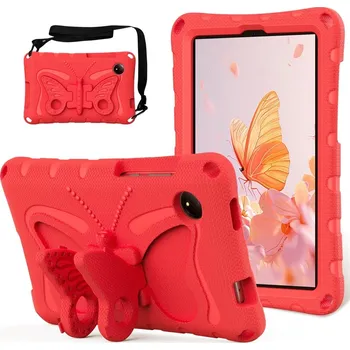 Příslušenství pro tablet Kids Butterfly EVA odolné pouzdro s popruhem na tablet Xiaomi Redmi Pad SE 8.7 - červené