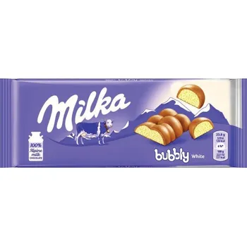 Čokoláda Milka bubbly milk bílá 90g CZ