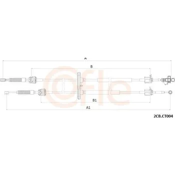 Tazne lanko, rucni prevodovka COFLE 2CB.CT004