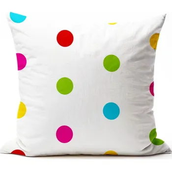 Povlak na polštářek Bavlněný povlak na polštář - Puntíky malé Zapínání: zip, Velikost polštáře: 40x40