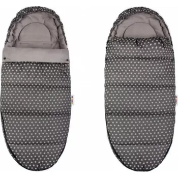 Fusak Baby Nellys Dětský fusak Maxi Hvězdičky Stars Tmavě šedé 105/50 cm