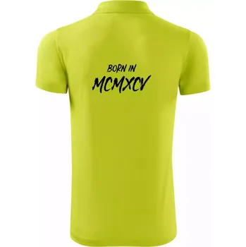 Pánská košile Born in - Římské číslo 1995 - Polokošile Victory sportovní (dresovina) - M ( Limetková )