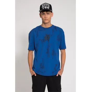 Chlapecké tričko Reporter Young | Chlapecké modré oversize tričko s potiskem „FUSION“ - Barva MODRÁ, Velikost 146 243-0440B-42-460-1