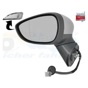 Auto zrcátko Vnější zpětné zrcátko VAN WEZEL 1801807