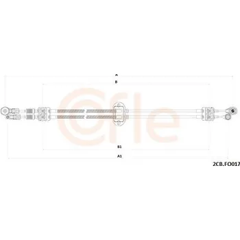 Tazne lanko, rucni prevodovka COFLE 2CB.FO017