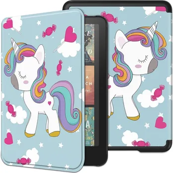 Příslušenství pro tablet VSECHNONAMOBIL 119489 ART Zaklápěcí pouzdro pro Amazon Kindle Paperwhite 2024 / Kindle Colorsoft Signature Edition UNICORN