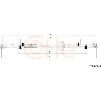 Tazne lanko, rucni prevodovka COFLE 2CB.FO014