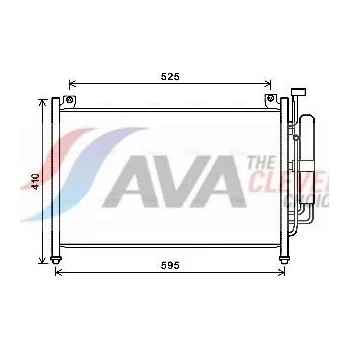 Výparník klimatizace Kondenzátor, klimatizace AVA MZA5236D