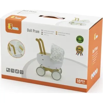 Kočárek Dřevěný hluboký kočárek