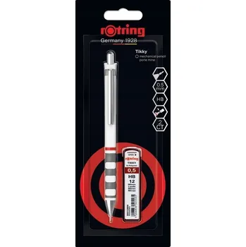 Ołówek automatyczny Tikky Retro 0.5 mm biały z grafitem 05, Rotring