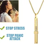 Přívěsek s řetízkem z chirurgické oceli Stress Relief Deluxe Shine zlatý