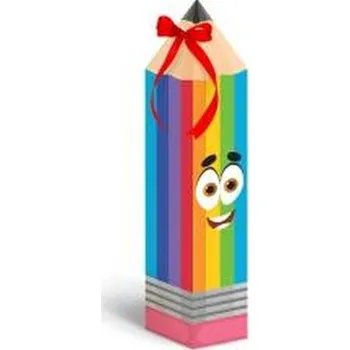 Set školních potřeb Kredka rożek obfitości na słodycze - tęczowa 2szt