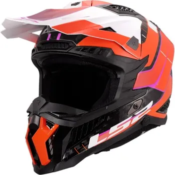 Helma na motorku LS2 LS2 MX703 X-FORCE-06 CARBON-6K GALUO off-road helma oranžová vel.L L