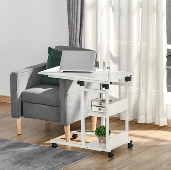 Konferenční stolek Odkládací nastavitelný stolek LIPA | bílý