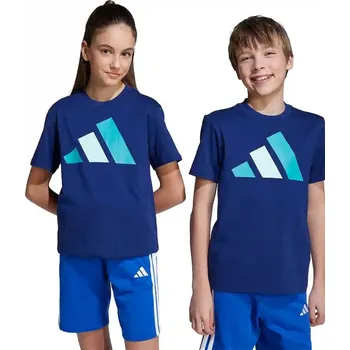 Dětské bavlněné tričko adidas JY0296 námořnická modř 59X, vel. 128