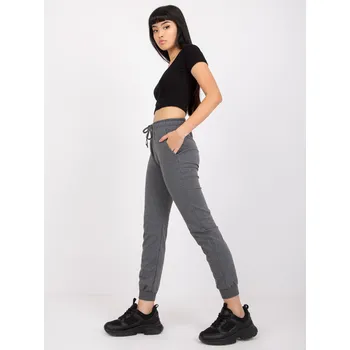 Dámské tepláky RV-DR-5040.09X BASIC FEEL GOOD Barva: Šedá - tmavě, Velikost: XL