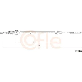 Autodíl Tažné lanko, parkovací brzda COFLE 10.7137