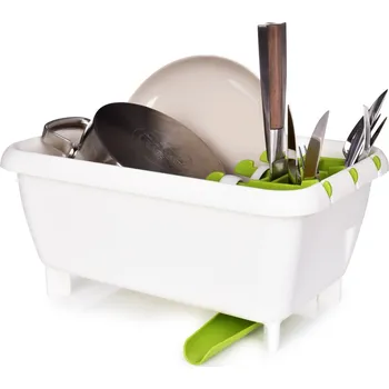 Odkapávač na nádobí DRENAGE | odkapávač na nádobí s okapem & odtokem vody | 36 × 25 × 17 cm Dedra