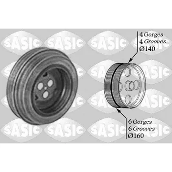 Řemenice, klikový hřídel SASIC 2150028