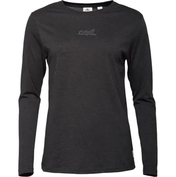 Dámské tričko Dámské tričko s dlouhým rukávem O'Neill ESSENTIALS SCRIPT L/SLV XS Černá, Šedá