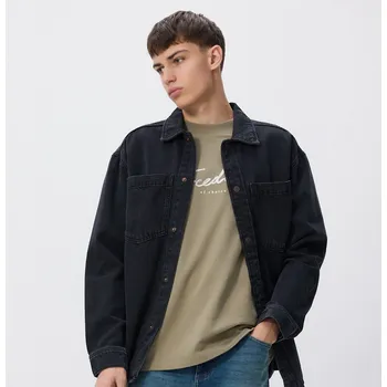 Pánské tričko Reserved - Tričko comfort s potiskem - bledá zelená - 406EX-07X - 406EX-07X-L