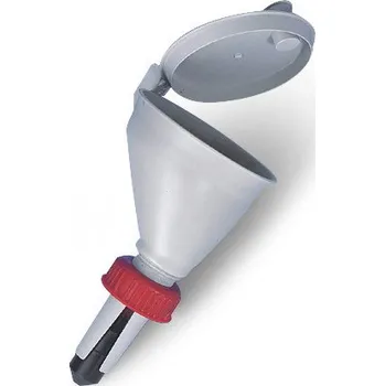 Kanystr Plnicí trychtýř z PP, ke kanystrům, se samozavíracím šroubovacím víkem a indikátorem hladiny