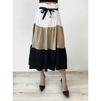 Dámská sukně Dlouhá dámská sukně v barevné kombinaci, VELIKOST UNI ( S, M , L )