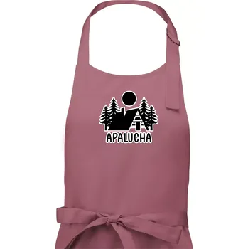 Kuchyňská zástěra Apalucha chalupa - Dámská zástěra na vaření - Univerzální velikost ( Starorůžová )